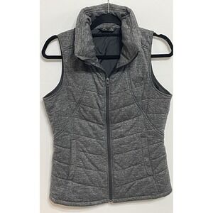 The North Face Pseudio Quilted Vest Heather Gray Women's Medium Fast Shipping